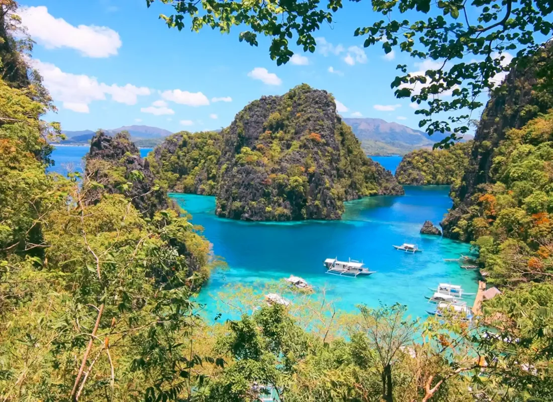 Hidden Lagoons Secluded, glass-calm lagoons reachable only by private boat.
